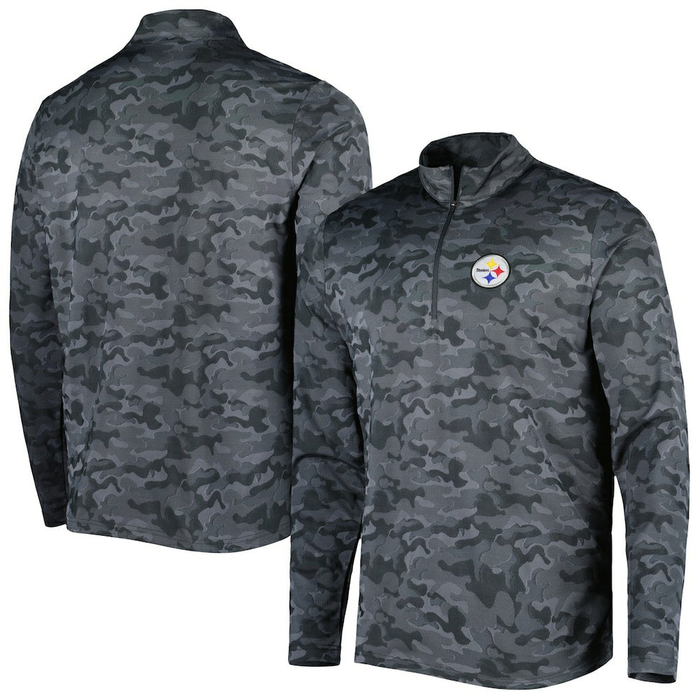 Pittsburgh Steelers  Antigua Brigade Quarter-Zip Sweatshirt