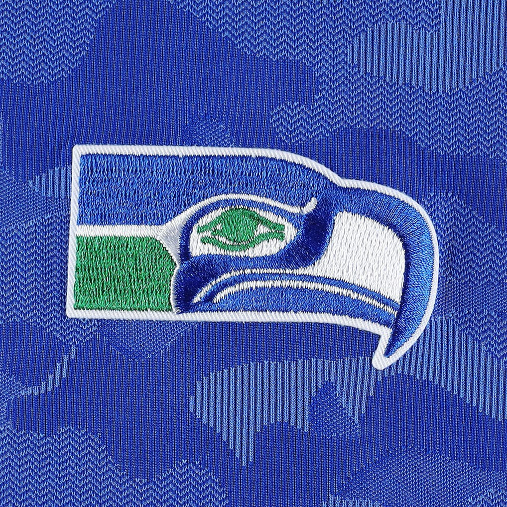 Seattle Seahawks  Antigua Brigade Throwback Quarter-Zip Top