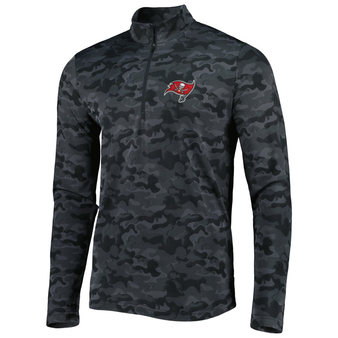 Tampa Bay Buccaneers  Antigua Brigade Quarter-Zip Sweatshirt