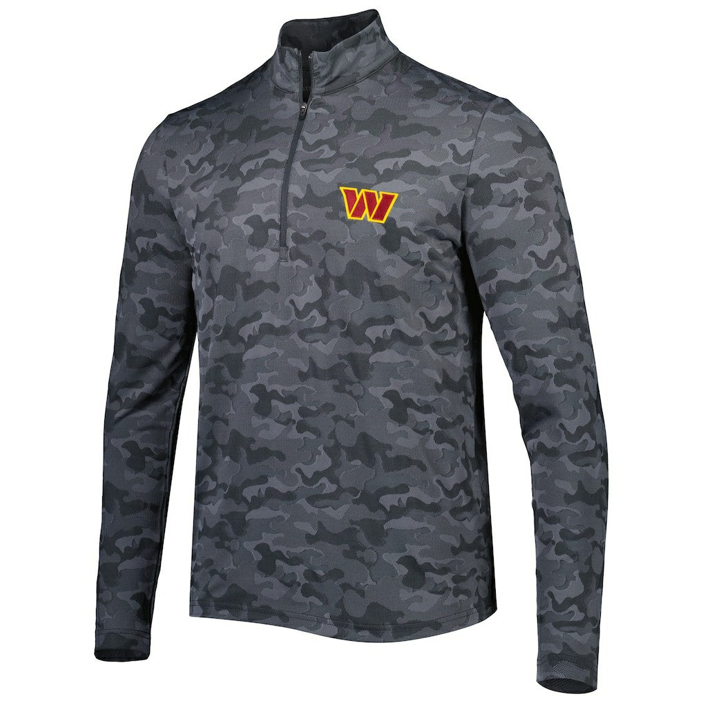Washington Commanders  Antigua Brigade Quarter-Zip Sweatshirt