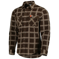 Cleveland Browns  Antigua Industry Flannel Button-Up Shirt Jacket