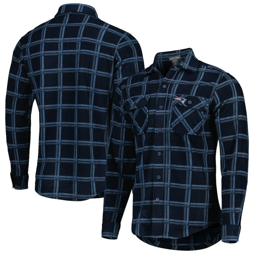 New England Patriots  Antigua Industry Flannel Button-Up Shirt Jacket