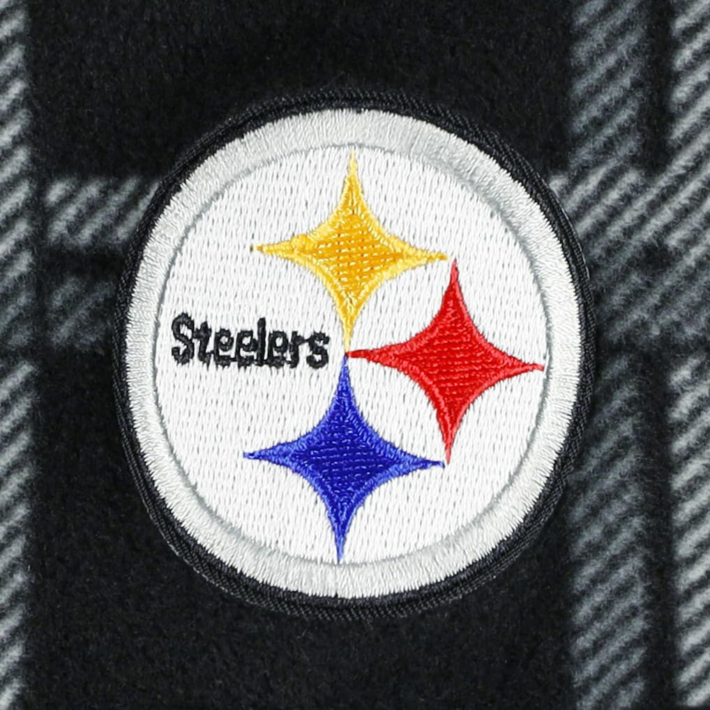 Pittsburgh Steelers  Antigua Industry Flannel Button-Up Shirt Jacket