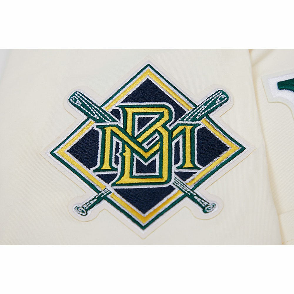 Milwaukee Brewers Pro Standard Cooperstown Collection Old English T-Shirt | MLB For sale