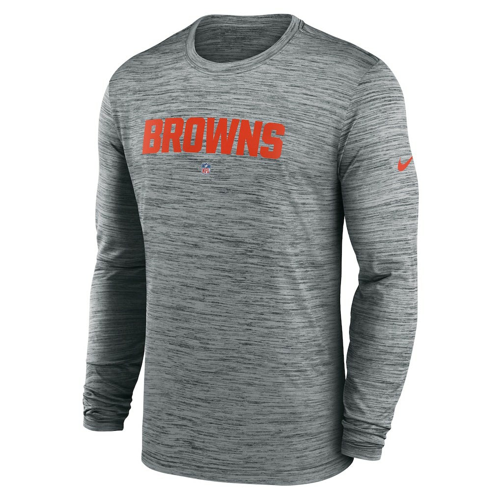 Cleveland Browns Nike Sideline Team Velocity Performance Long Sleeve T-Shirt