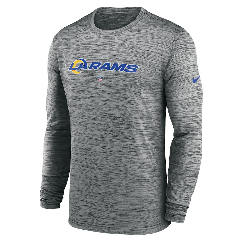 Los Angeles Rams Nike Sideline Team Velocity Performance Long Sleeve T-Shirt