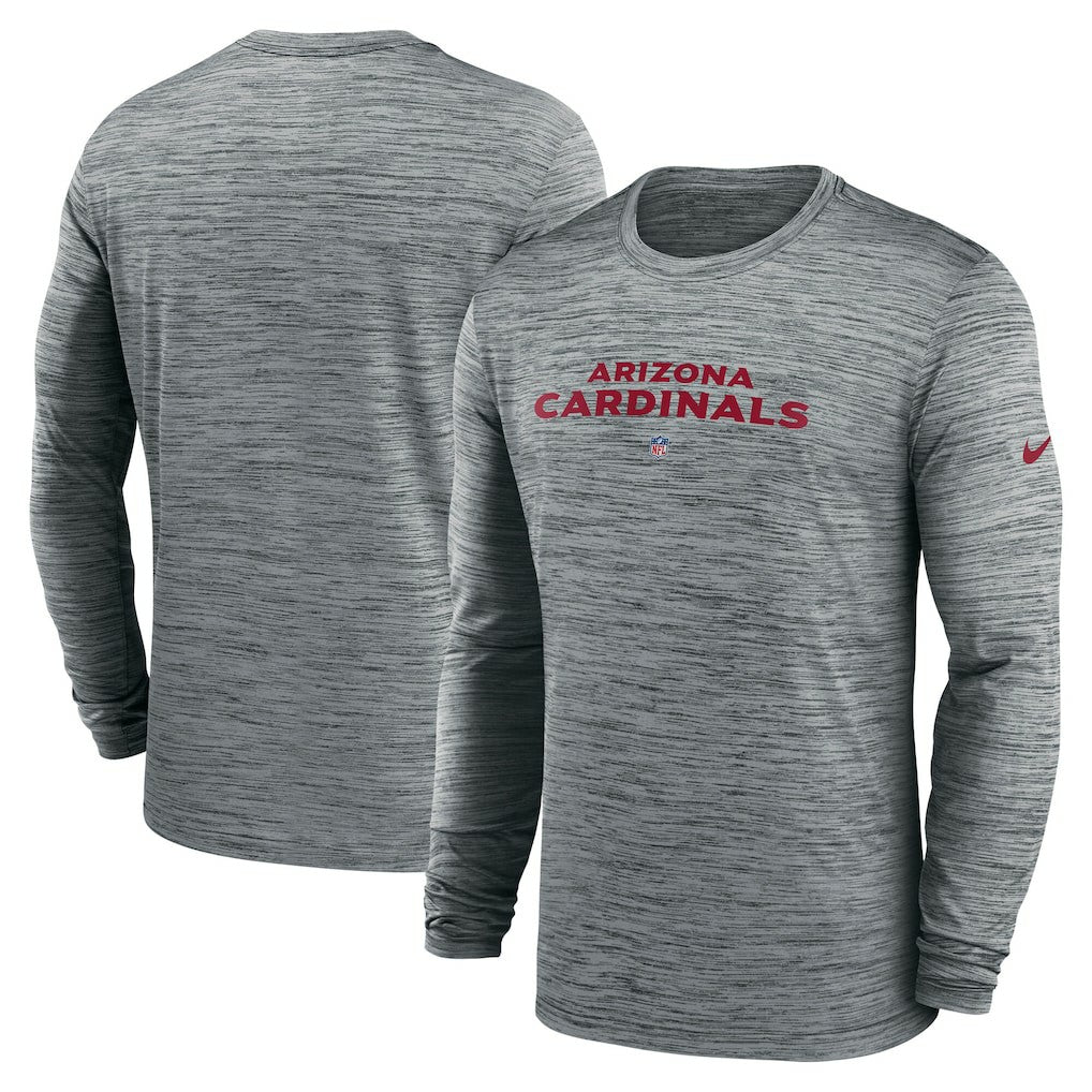 Arizona Cardinals Nike Sideline Team Velocity Performance Long Sleeve T-Shirt