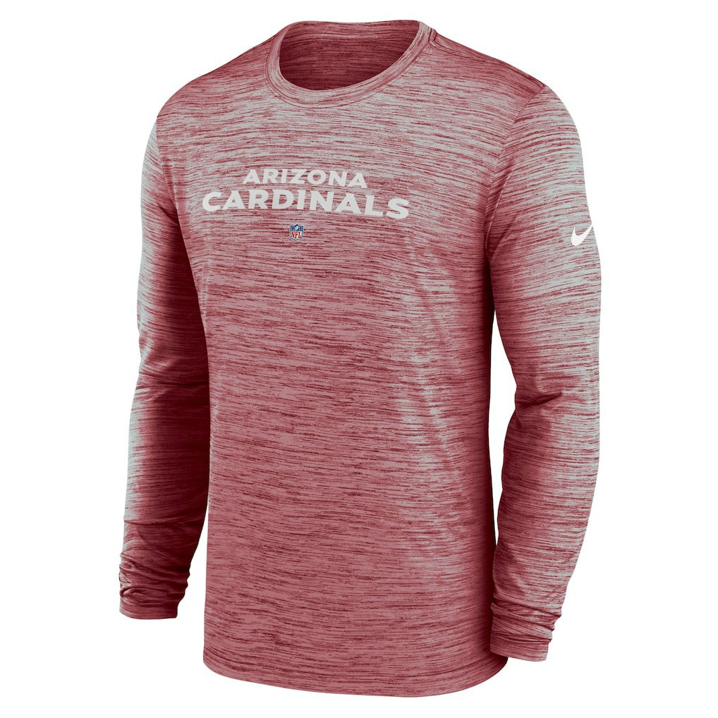 Arizona Cardinals Nike Sideline Team Velocity Performance Long Sleeve T-Shirt