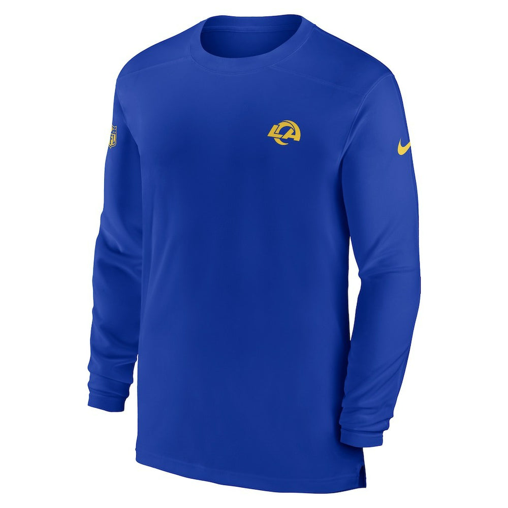 Los Angeles Rams Nike Sideline Coach Performance Long Sleeve T-Shirt