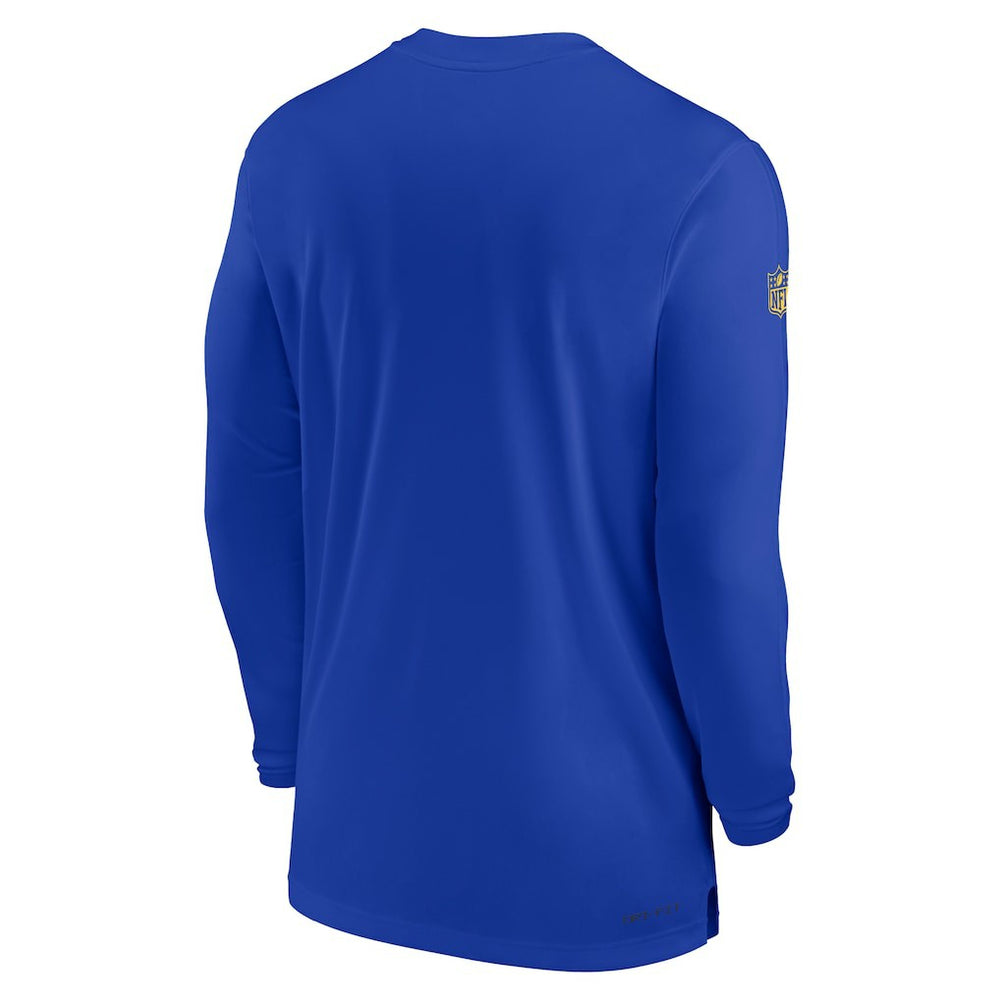 Los Angeles Rams Nike Sideline Coach Performance Long Sleeve T-Shirt