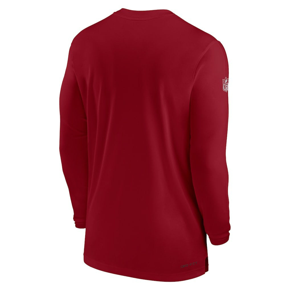 Arizona Cardinals Nike Sideline Coach Performance Long Sleeve T-Shirt