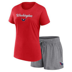 Washington Capitals Fanatics Women's Script T-Shirt & Shorts Set Discount