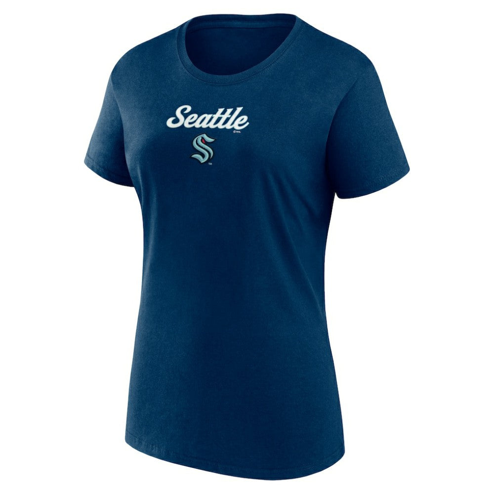 Seattle Kraken Fanatics Women's Script T-Shirt & Shorts Set For Sale