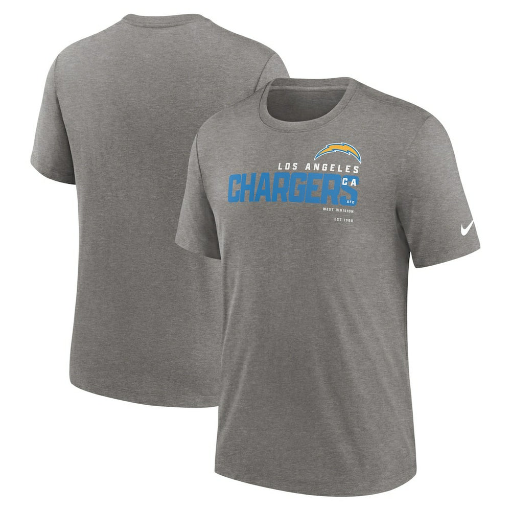 Los Angeles Chargers Nike Team Tri-Blend T-Shirt