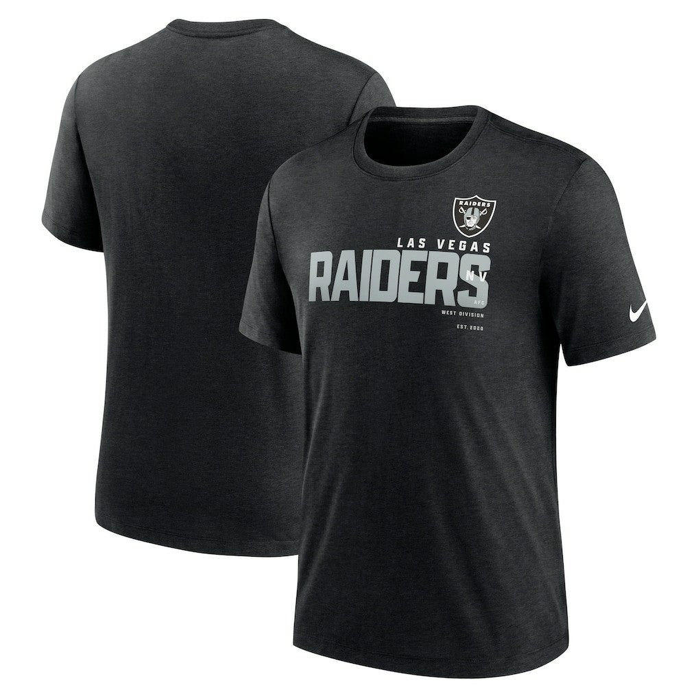 Las Vegas Raiders Nike Team Tri-Blend T-Shirt