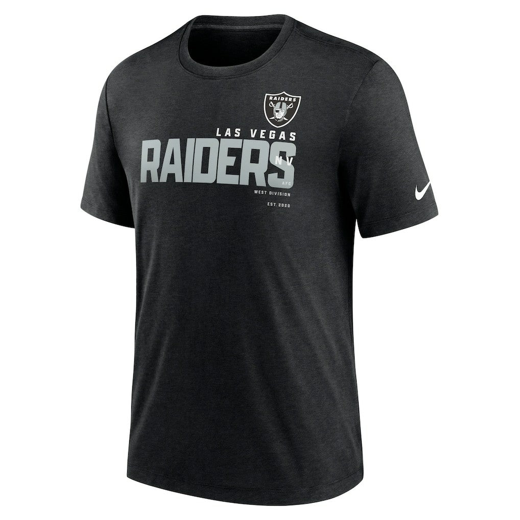 Las Vegas Raiders Nike Team Tri-Blend T-Shirt