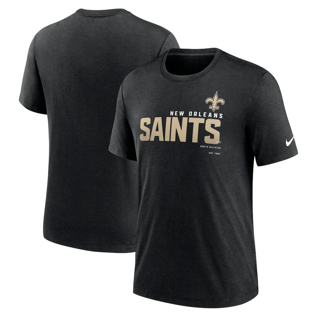 New Orleans Saints Nike Team Tri-Blend T-Shirt