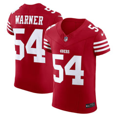 San Francisco 49ers Nike Fred Warner  Vapor F.U.S.E. Elite Jersey