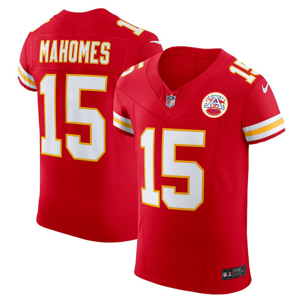 Kansas City Chiefs Nike Patrick Mahomes  Vapor F.U.S.E. Elite Jersey
