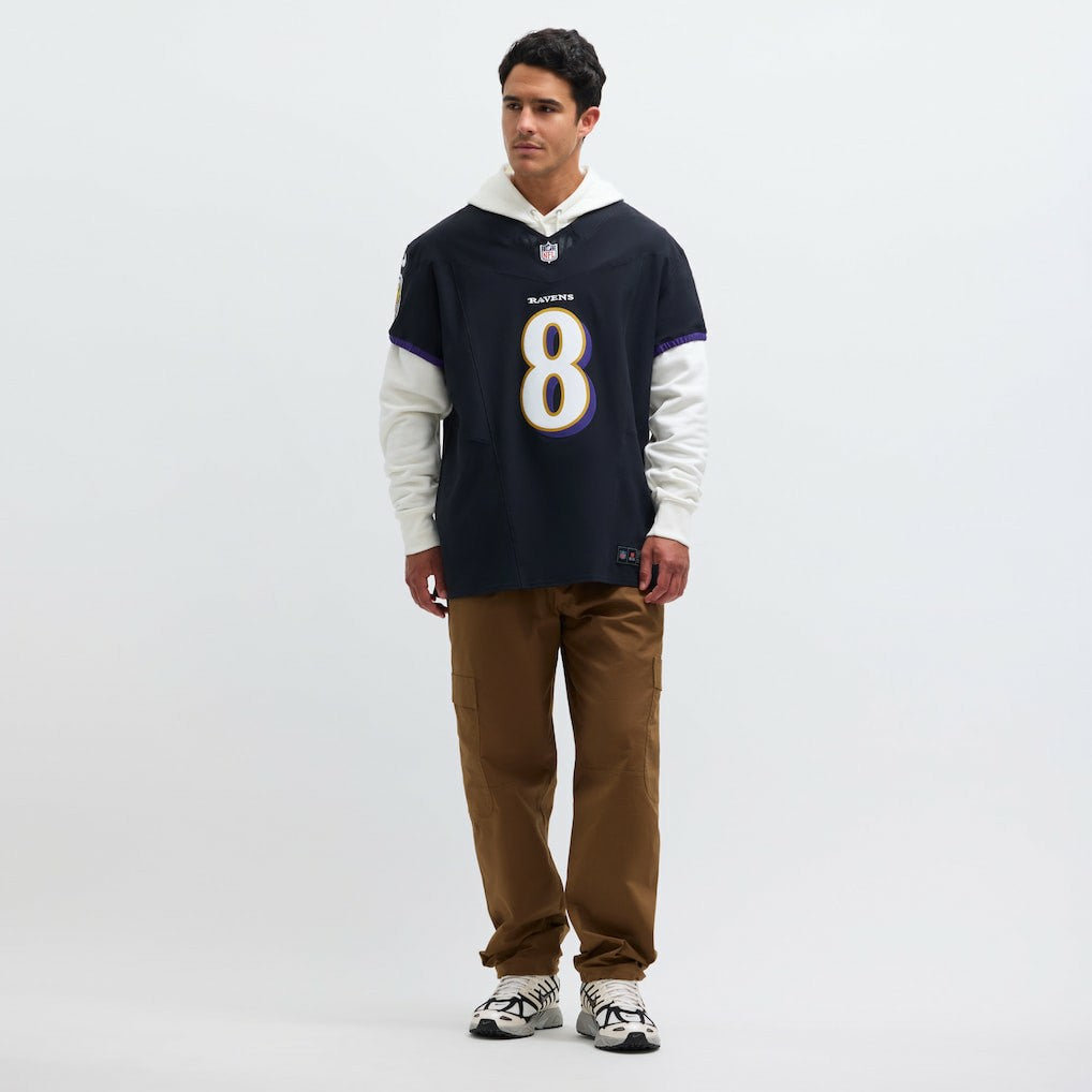 Baltimore Ravens Nike Lamar Jackson  Alternate Vapor F.U.S.E. Elite Jersey