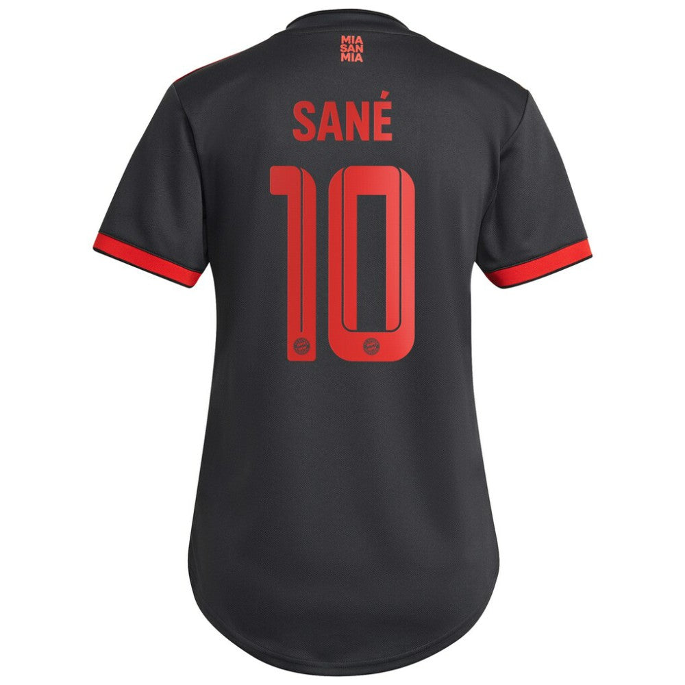 Leroy Sané Bayern Munich Women's 2022/23 Third Replica Player Jersey Charcoal - Adidas