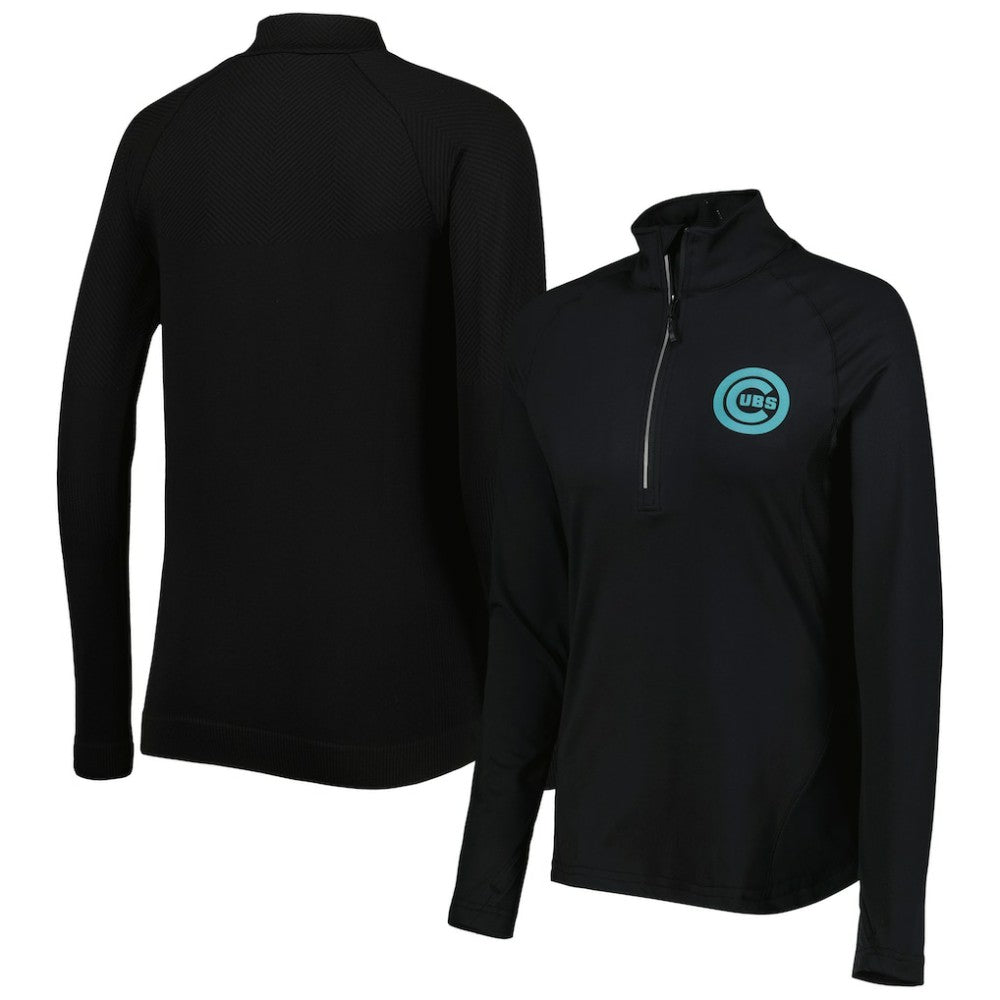 Chicago Cubs Levelwear Women's Energy Quarter-Zip Jacket | MLB New