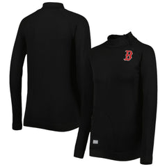 Boston Red Sox Levelwear Women's Verse Asymmetrical Raglan Tri-Blend Quarter-Zip Jacket | MLB Near me