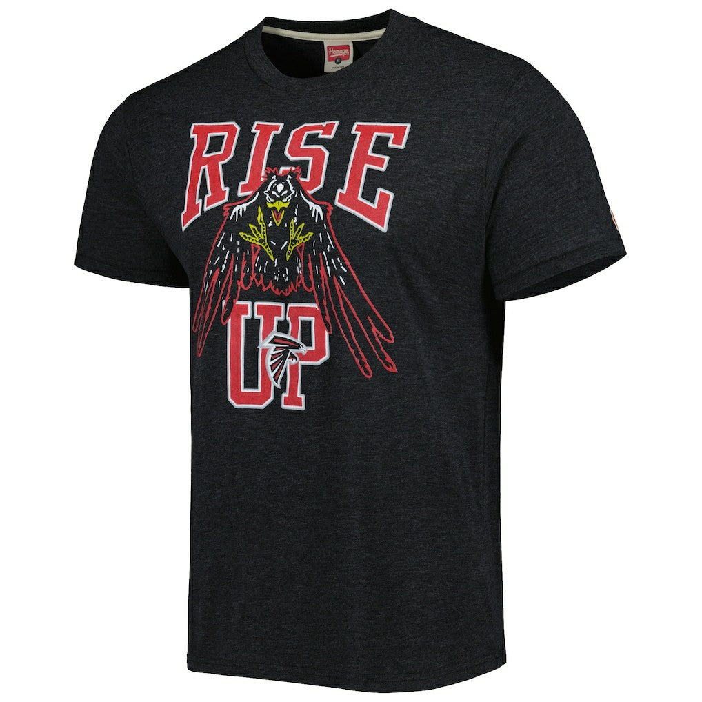 Atlanta Falcons  Homage Rise Up Hyper Local Tri-Blend T-Shirt