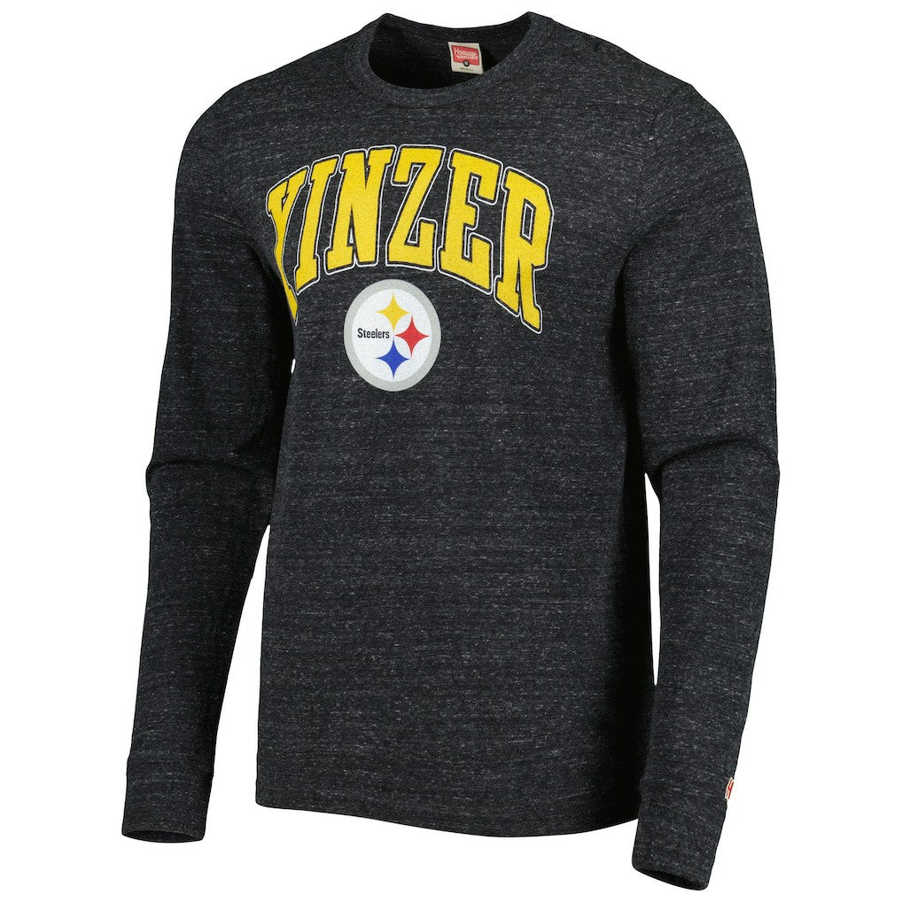Pittsburgh Steelers  Homage Hyper Local Tri-Blend Long Sleeve T-Shirt