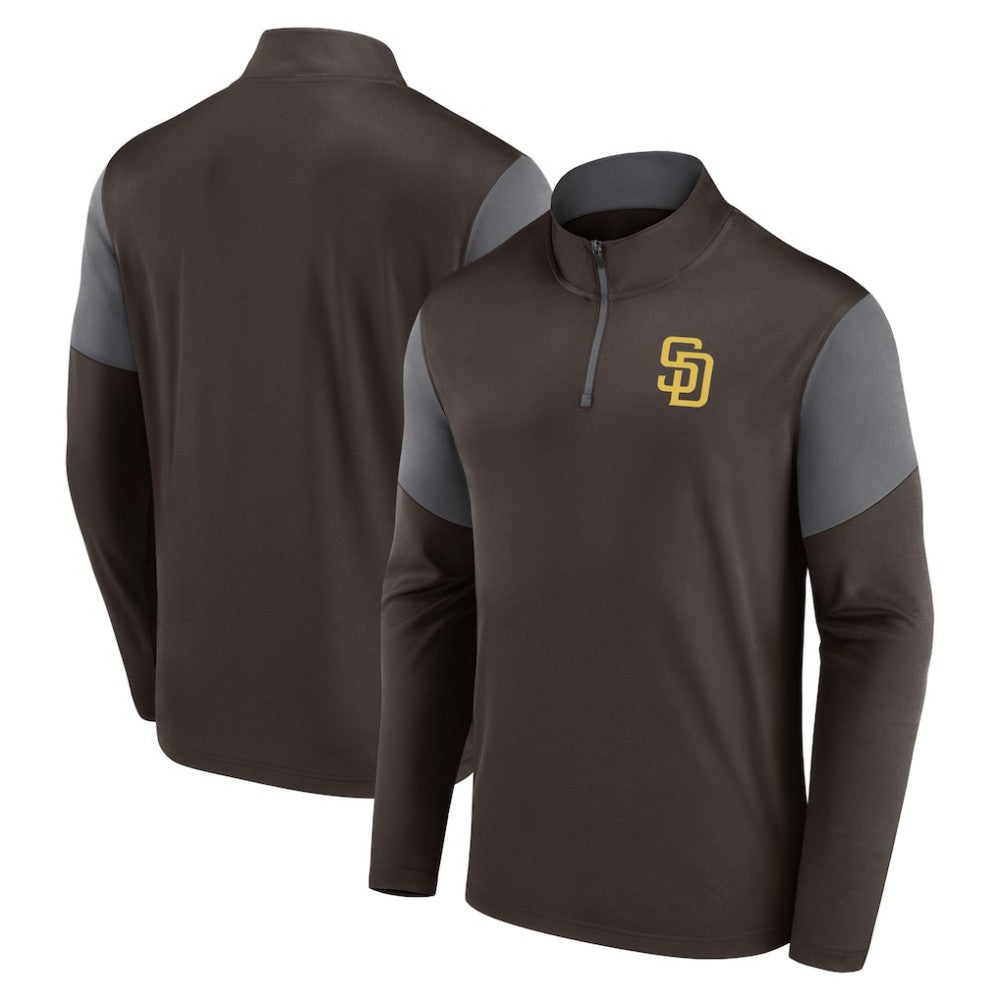 San Diego Padres Fanatics Logo Quarter-Zip Top | MLB US