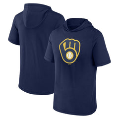 Milwaukee Brewers Fanatics Short Sleeve Hoodie T-Shirt | MLB Discount