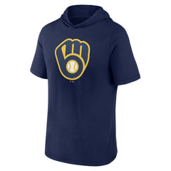 Milwaukee Brewers Fanatics Short Sleeve Hoodie T-Shirt | MLB Discount