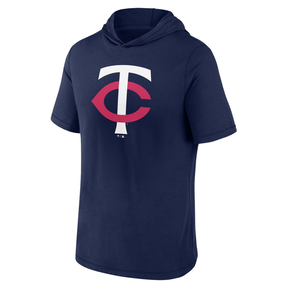Minnesota Twins Fanatics Short Sleeve Hoodie T-Shirt | MLB New