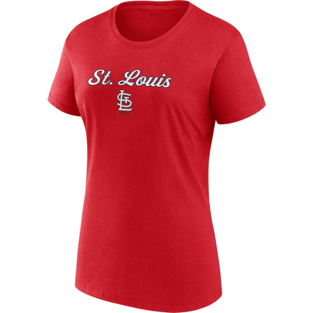 St. Louis Cardinals Fanatics Women's Script T-Shirt & Shorts Combo Set | MLB On Sale