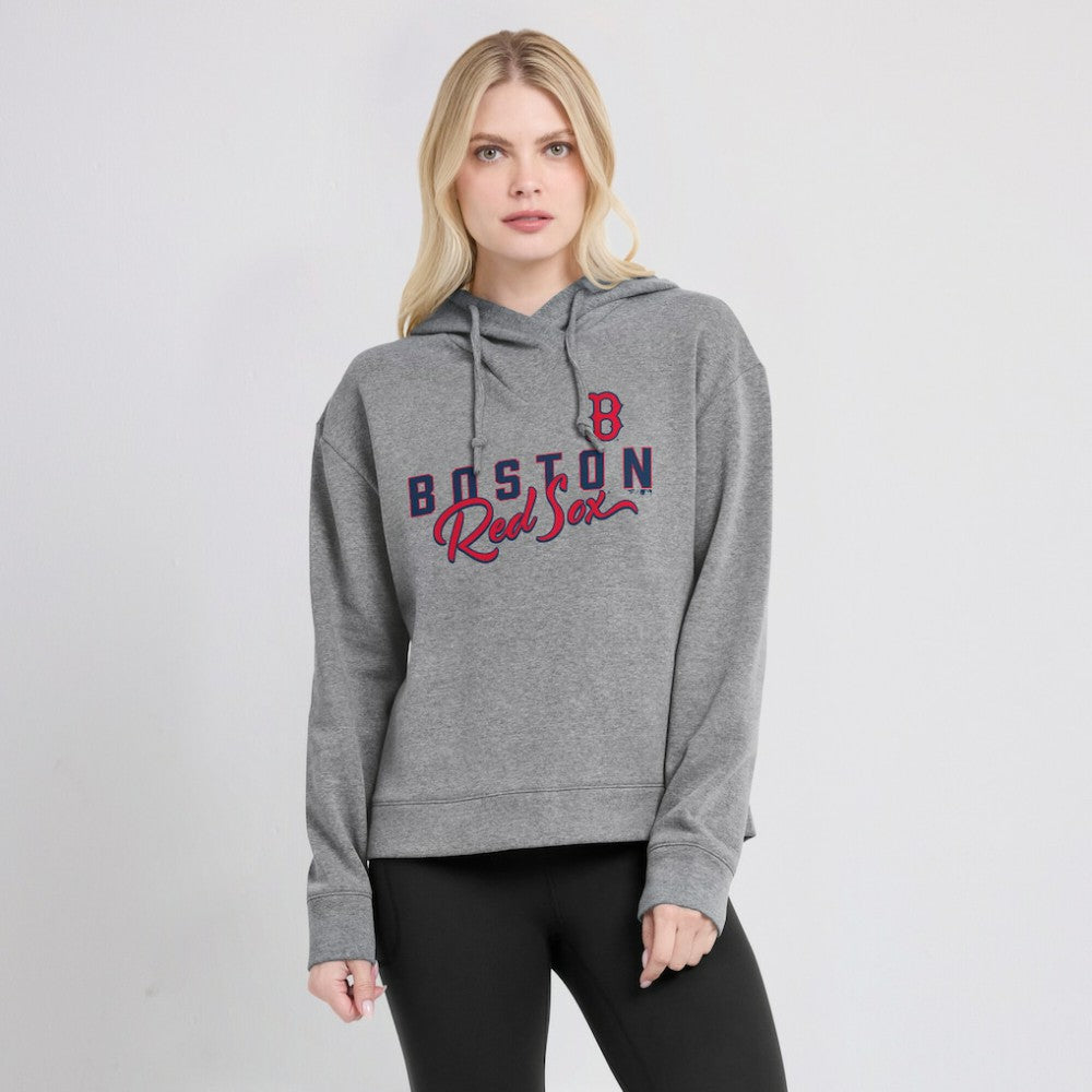 Boston Red Sox Fanatics Women's Script Favorite Lightweight Pullover Hoodie | MLB On Sale