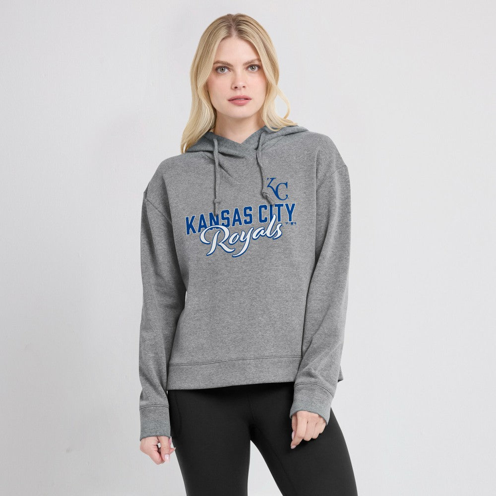 Kansas City Royals Fanatics Women's Script Favorite Lightweight Pullover Hoodie | MLB Shop