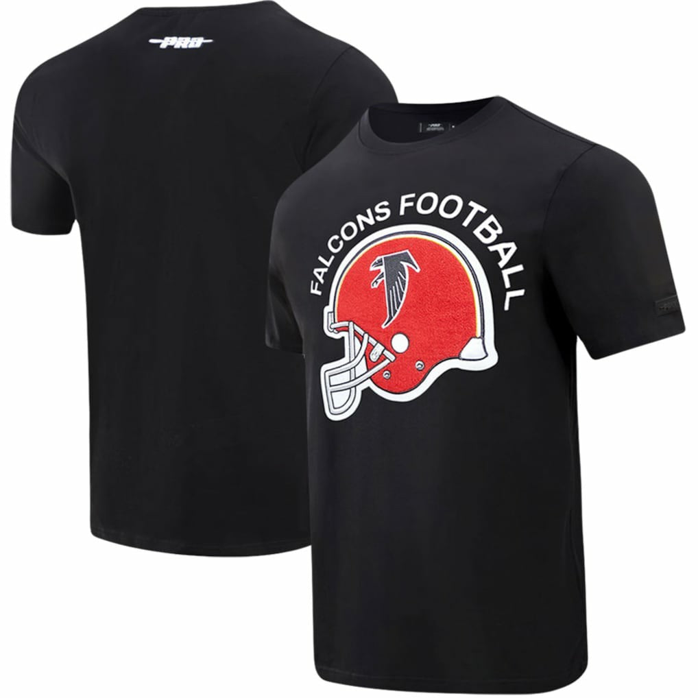 Atlanta Falcons  Pro Standard Red Helmet Wordmark T-Shirt