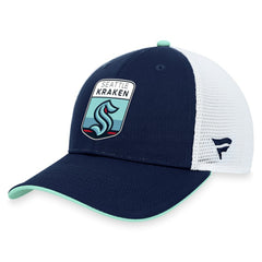 Seattle Kraken Fanatics 2023 NHL Draft On Stage Trucker Adjustable Hat For Sale
