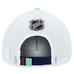 Seattle Kraken Fanatics 2023 NHL Draft On Stage Trucker Adjustable Hat For Sale