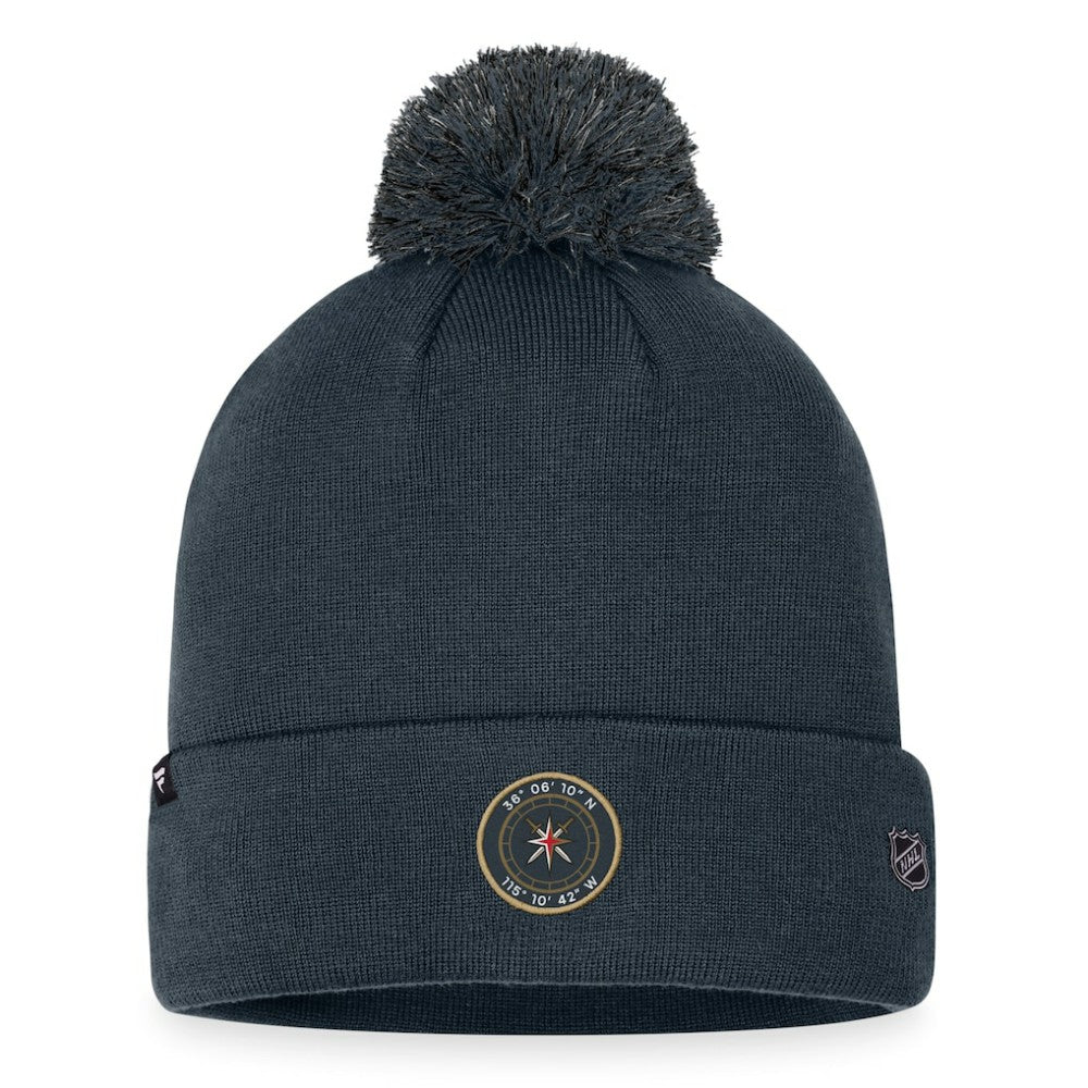 Vegas Golden Knights Fanatics 2023 NHL Draft Cuffed Knit Hat with Pom Outlet