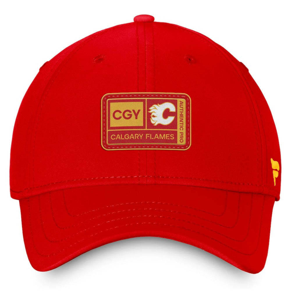 Calgary Flames Fanatics Authentic Pro Training Camp Flex Hat – Red Sale