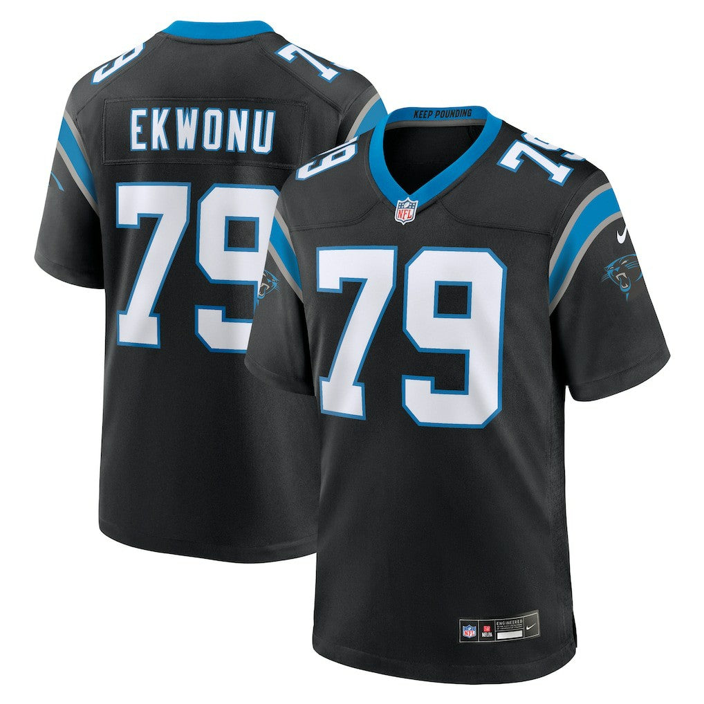 Carolina Panthers Nike Ikem Ekwonu  Game Jersey