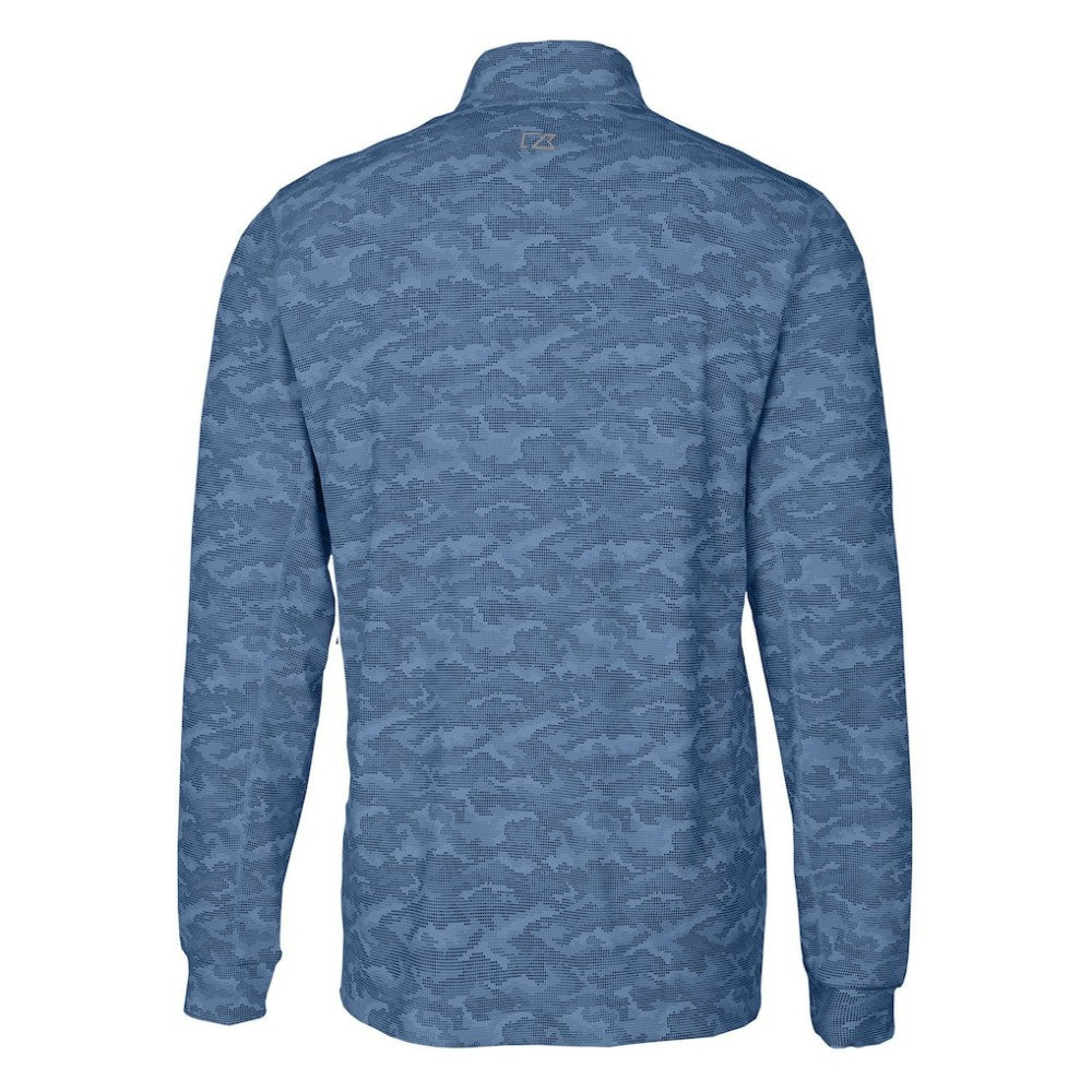 Milwaukee Brewers Cutter & Buck Big & Tall Traverse Camo Print Stretch Quarter-Zip Pullover Top | MLB Online
