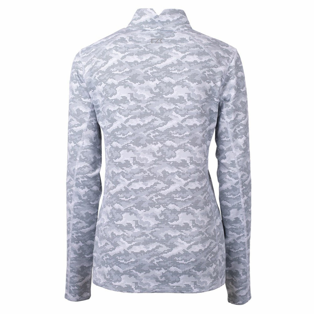 Miami Marlins Cutter & Buck Women's Traverse Camo Print Stretch Quarter-Zip Pullover Top | MLB For sale