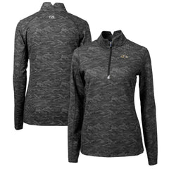 Baltimore Ravens  Cutter & Buck Women's Traverse Camo Print Stretch Quarter-Zip Pullover Top
