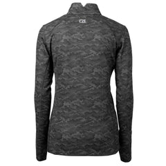 Cincinnati Bengals  Cutter & Buck Women's Traverse Camo Print Stretch Quarter-Zip Pullover Top