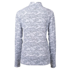 Minnesota Vikings  Cutter & Buck Women's Traverse Camo Print Stretch Quarter-Zip Pullover Top