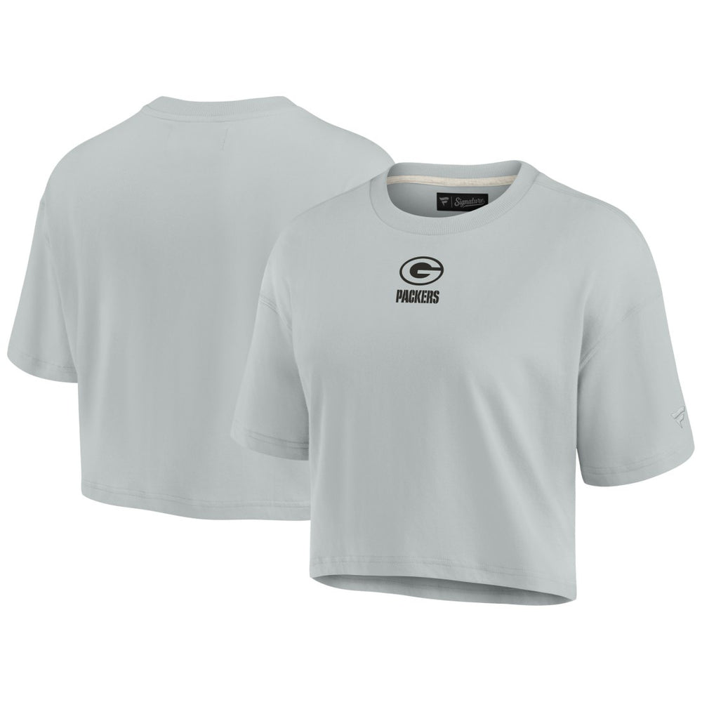 Green Bay Packers Fanatics Women's Elements Super Soft Boxy Cropped T-Shirt