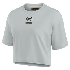 Green Bay Packers Fanatics Women's Elements Super Soft Boxy Cropped T-Shirt