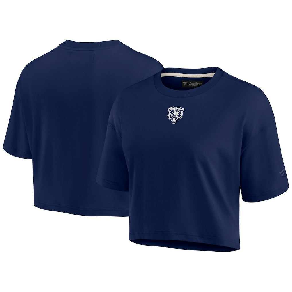 Chicago Bears Fanatics Women's Elements Super Soft Boxy Cropped T-Shirt